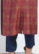 Simple Kurti Set In Maroon Color